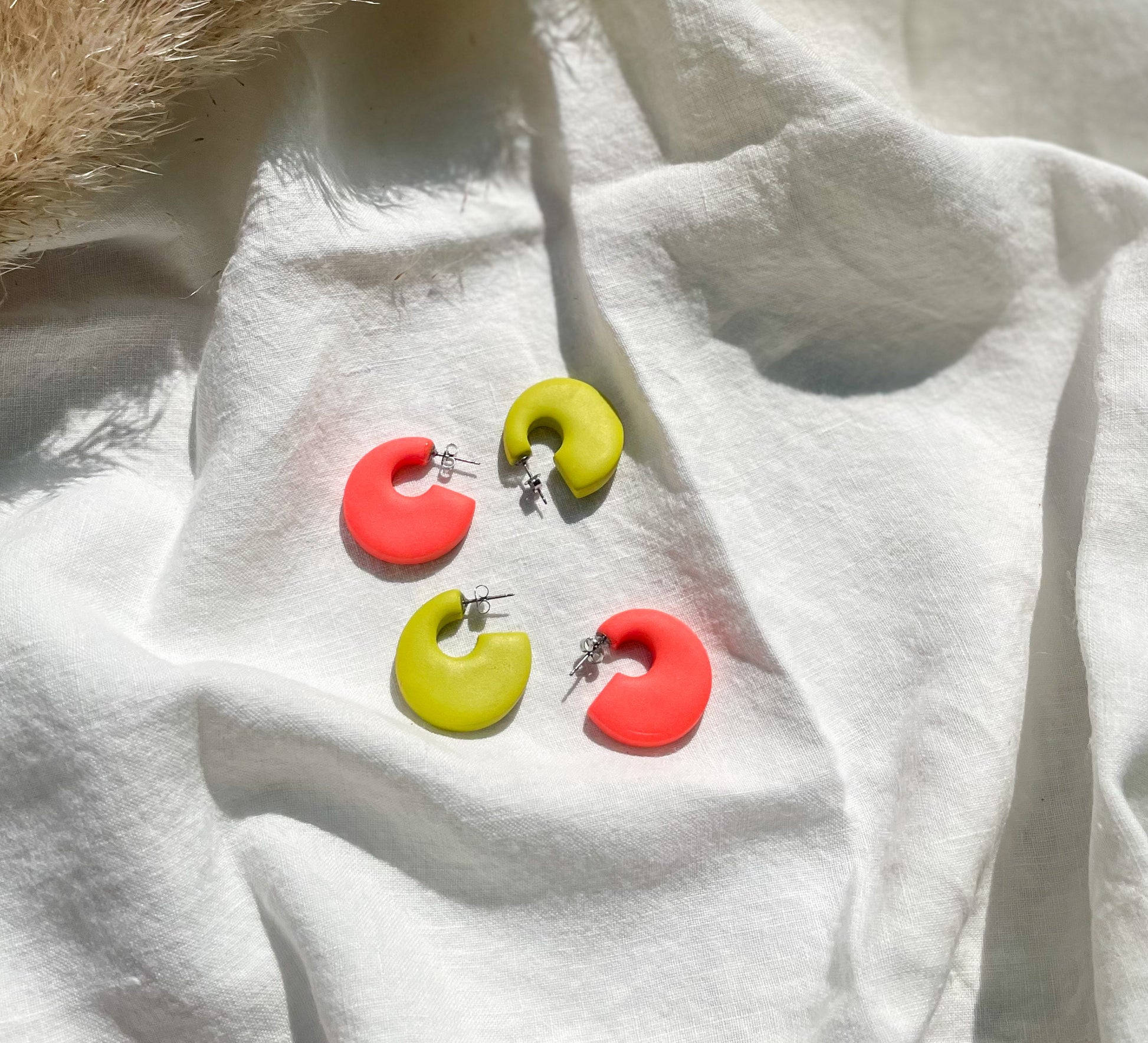 Polymer Clay Hoops